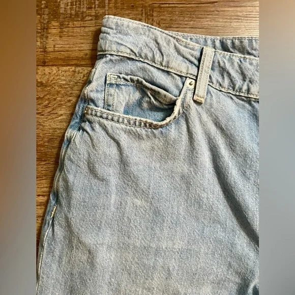 We The Free Jeans Flared Size 26 Flare Boho Free People Raw Hem Denim Blue - Picture 7 of 13